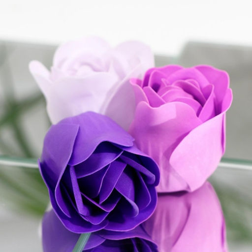 Мыльные розы, фиолетовые оттенки, набор 18 шт. - SB BEAUTY фото 4