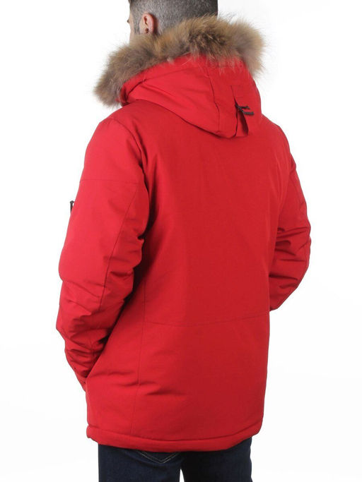 D6529 RED Куртка мужская зимняя "Аляска" (200 гр. холлофайбер)