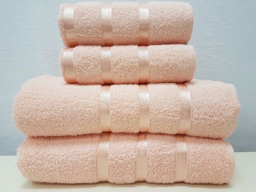 Комплект полотенец (подарочная сумка) Gulcan SWAN 4 шт. (50x90 2 шт; 70х140 2 шт) АБРИКОСОВЫЙ