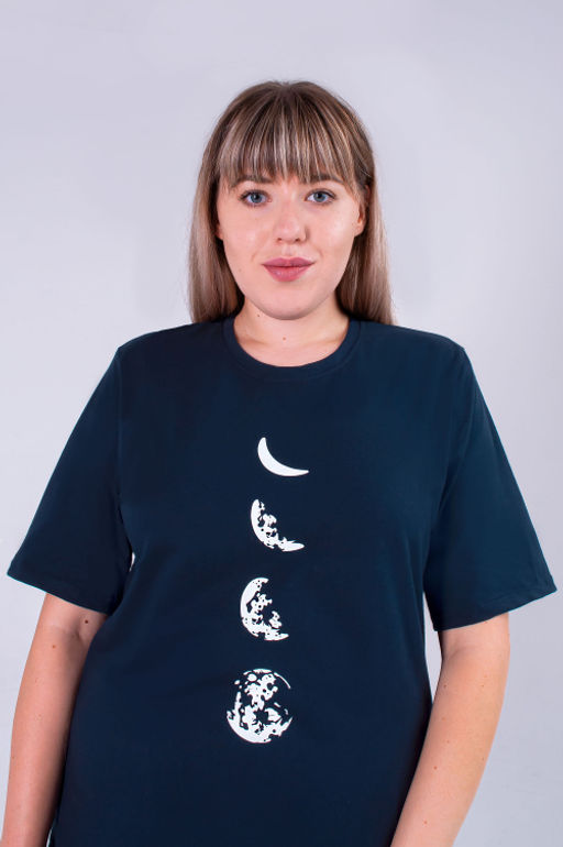 Арт. 9154 Пижама с шортами 52-58 (4 шт) Цвет:верх-темно-синий,белый,низ-темно-синий,белый