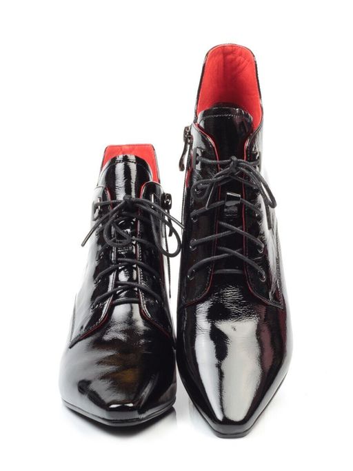 01-CP78-1 BLACK Ботильоны женские (натуральная кожа, байка) - Фабричный китай фото 15