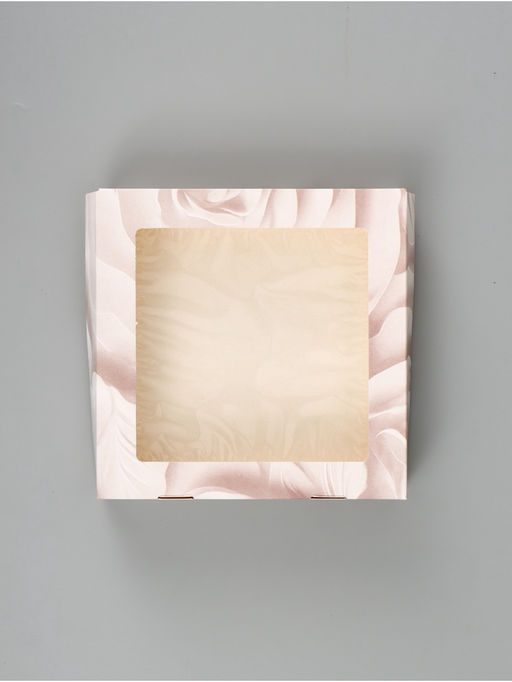 Цена за 5 шт. Коробка подарочная складная «Подарок», 20×20×4 см, с окном