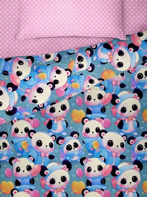 КПБ Панды поплин хлопок 100% 1, 5 сп. - Лен поволжья фото 3