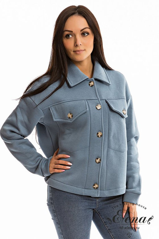 Толстовка М322231а Серо-голубой - Елена фото 3