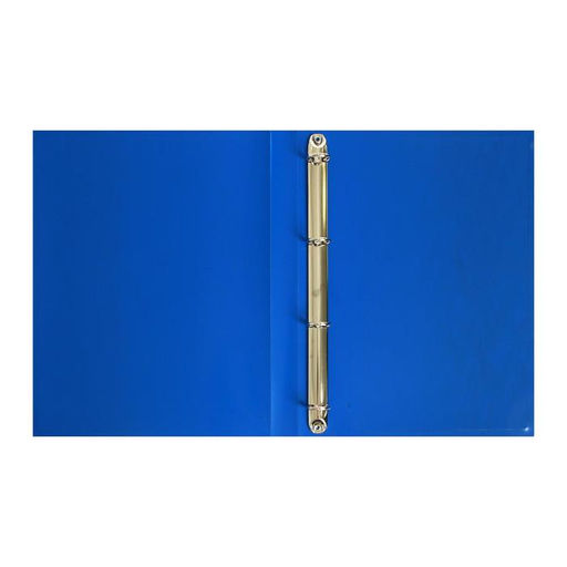 Папка на 4 кольцах А4, Calligrata, 25 мм, 500 мкм, синяя  фото 2