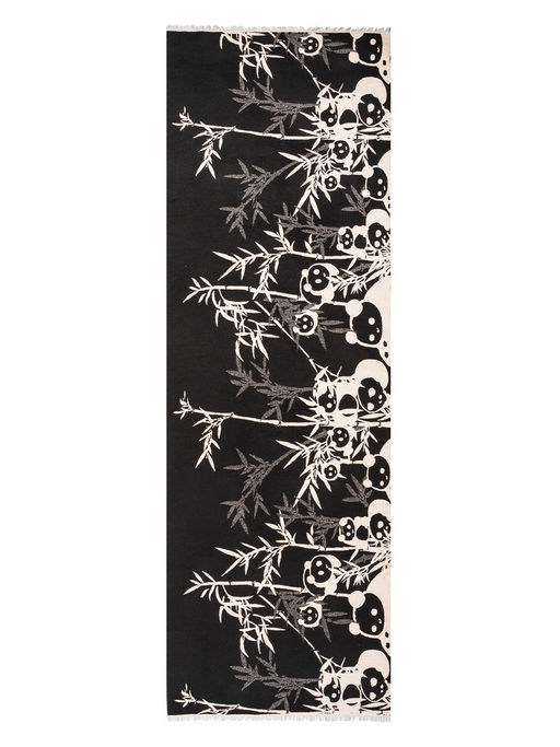 Палантин жен. виск+шерсть 60х180 LE33-906-05