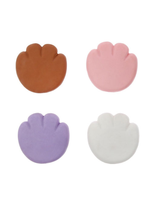 Набор фигурных ластиков Calligrata «Лапка», 5 штук, МИКС