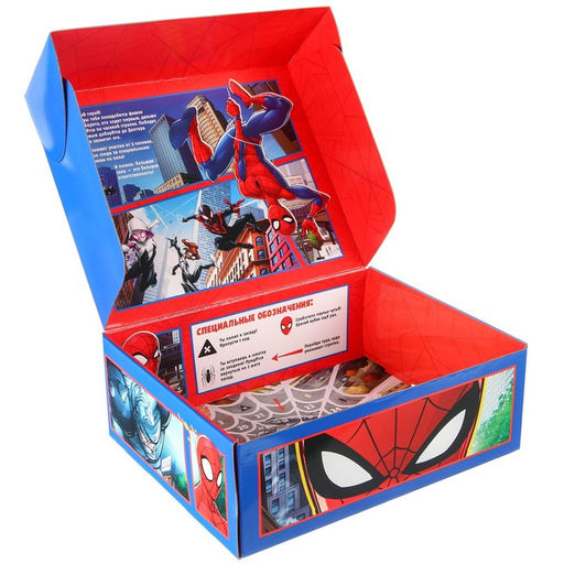 Складная коробка с игрой 28х21х9 см, Человек-паук - Marvel фото 6