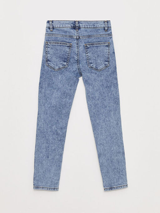 Super Skinny Fit Y?rt?k Detayl? Erkek ?ocuk Jean Pantolon - Waikiki фото 2