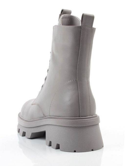 04-M3-2171 GRAY Ботинки зимние женские (натуральная кожа, натуральный мех)