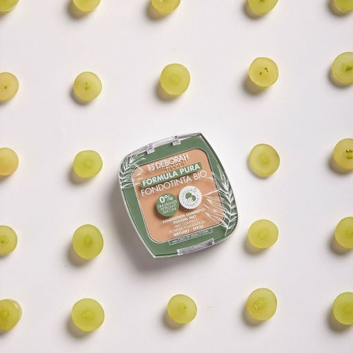 DEBORAH Тональная пудра-основа FORMULA PURA FONDOTINTA BIO тон 01 белоснежный, 9 г  фото 4