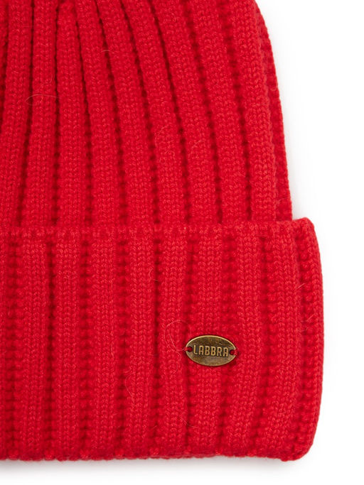 Шапка жен. виск+нейл+каш LB-A53070 red