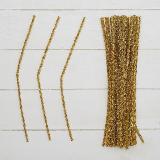 Синельная проволока «Блеск», набор 50 шт., жёлтая, 30 см