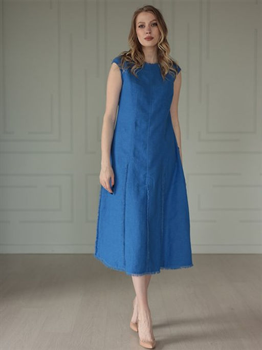 Платье льносодержащая ткань - Волтри фото 5