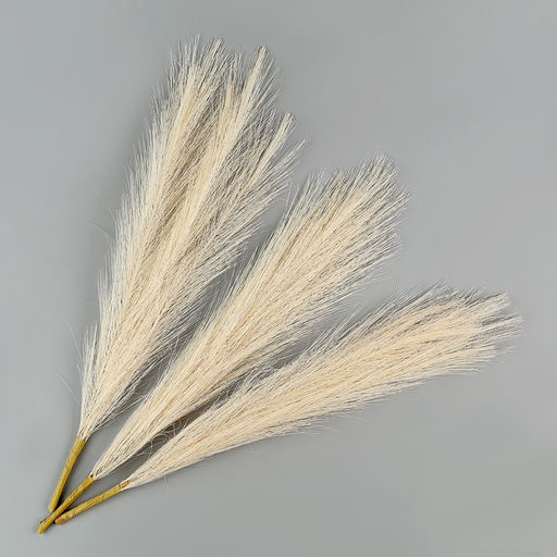 Сухоцветы искусственные «Пампасная трава», 43 см, 3 шт., бежевый