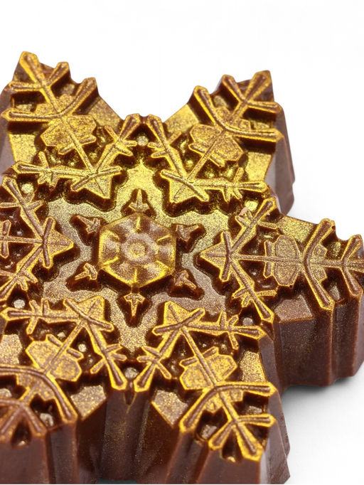 Шоколадная фигурка Снежинка 2026, бельгийский шоколад, 160 г - Simaland фото 7