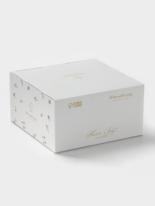 Чайная пара WY Flowers song, фарфор, 220 мл, белая