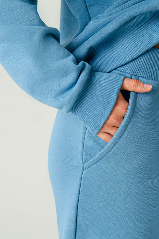 Арт. 2520/3  Костюм с брюками женский 44-52 (5 шт) Цвет:верх-голубой,низ-голубой