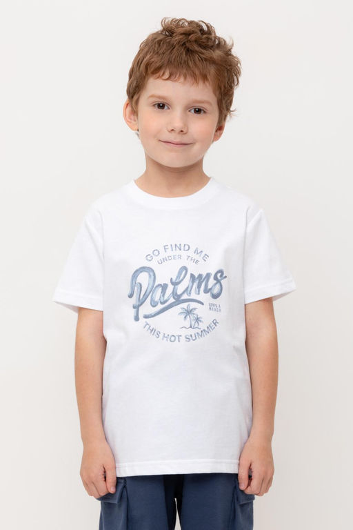 КР 302751/белый к566 фуфайка (футболка) для мал - Crockid фото 5