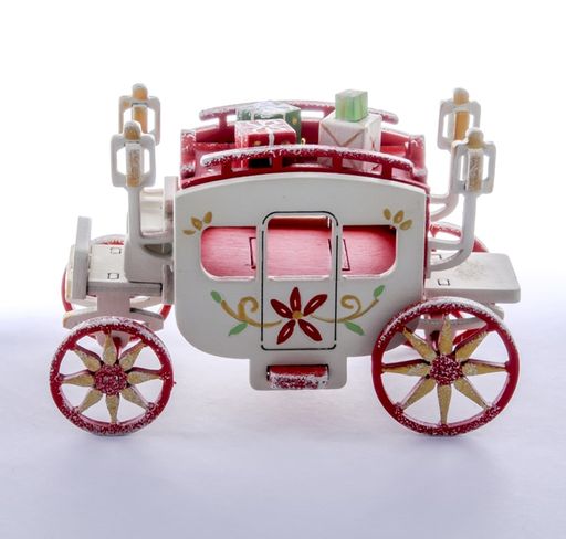 Новогодние елочные игрушки: Карета крытая 3020 Red Classic - Idh фото 2