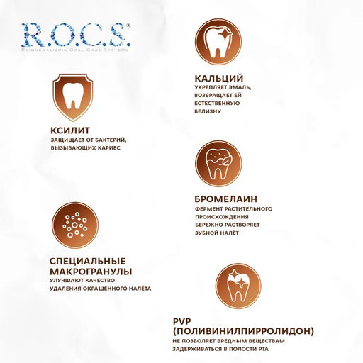 Зубная паста R.O.C.S. iLike Coffee, 74 гр РОКС  фото 4