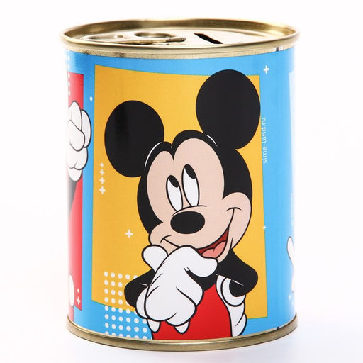 Копилка металлическая «Мышонок», 9.5 см×7.5 см×7.5 см, Микки Маус
