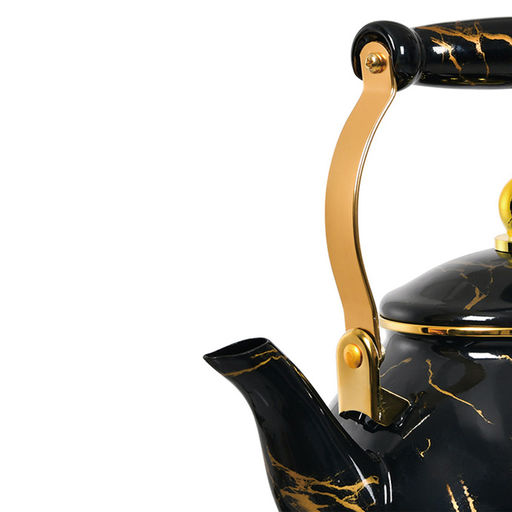 Чайник эмаль ZEIDAN 2.8 л, индукц. дно, арт. Z-4537 2,8 л Black marble