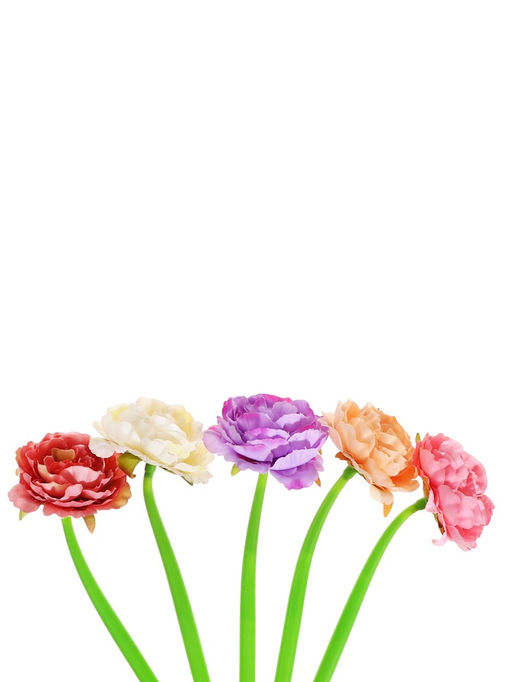 Ручка-прикол Пион, чёрный стержень, гелевая, МИКС