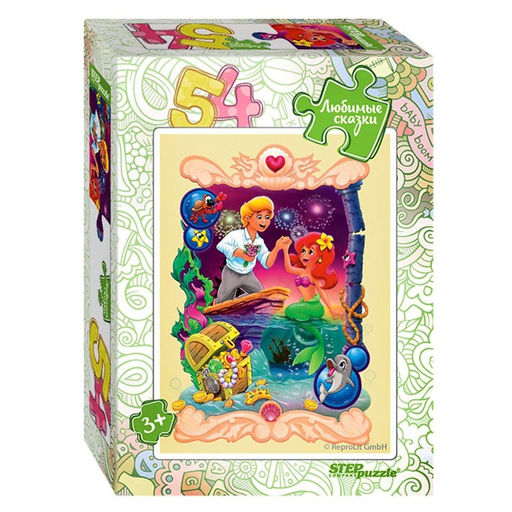 Цена за 20 шт. Мини-пазлы «Любимые сказки», 54 элемента, МИКС