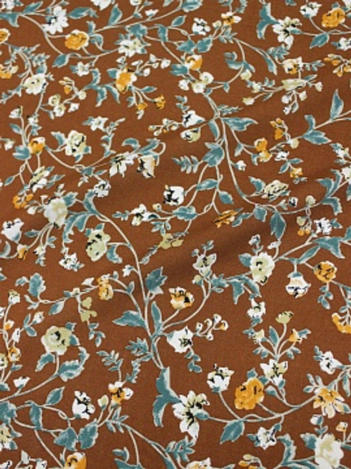 Штапель Теплые воспоминания цв.корица, ш.1.45м, вискоза-100%, 110гр/м.кв - Купава фото 7