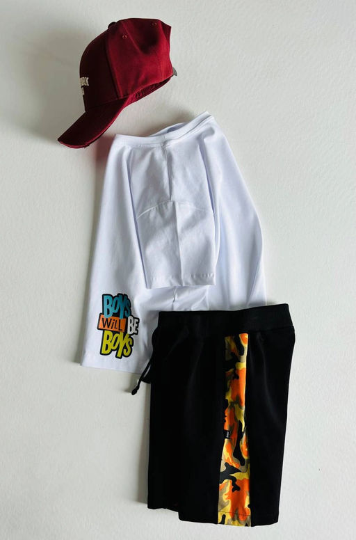 Футболка Boys 22-9010 белый - Mini maxi фото 8