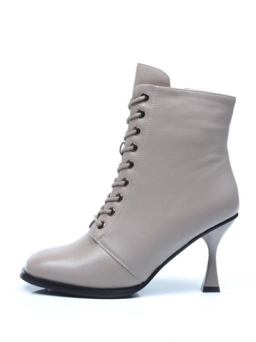 04-E29W-15HK BEIGE Ботинки зимние женские (натуральная кожа, натуральный мех) - Фабричный китай фото 12