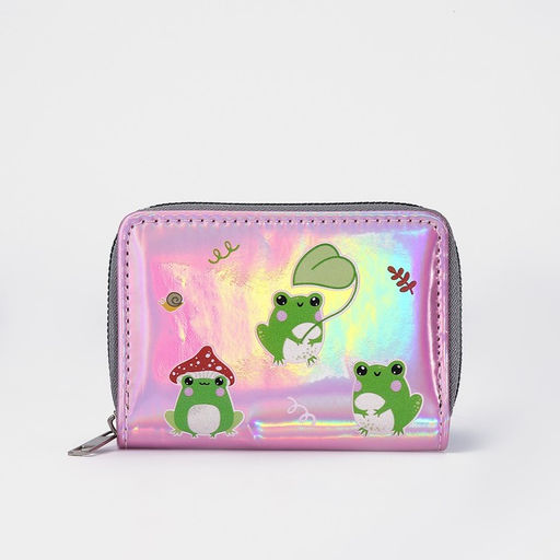 Кошелёк с голографическим эффектом Лягушки, 12.5х9х2 см - NAZAMOK KIDS фото 3
