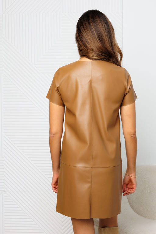 Платье из экокожи 200-1