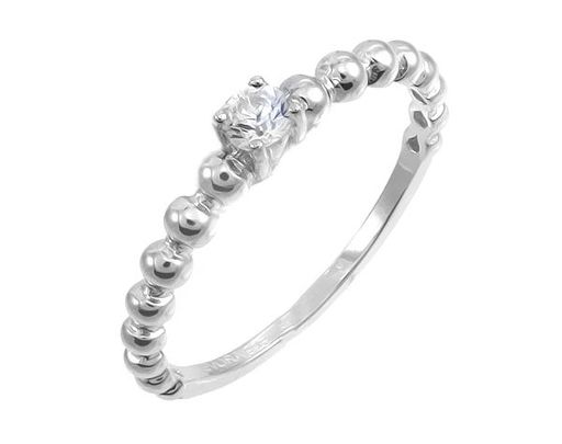Кольцо из серебра куб.циркон., МЦВ820