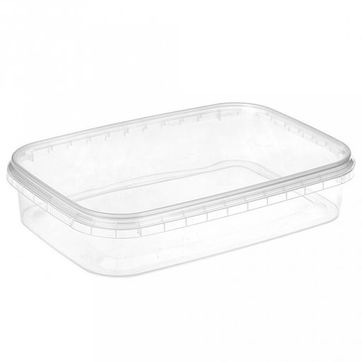 Контейнер из полимера Куб 124 0,5л, 18,3х12,4х3,8см, прямоугольный, герметичная крышка, контрольный замок, прозрачный (Россия) - Домашняя мода фото 2