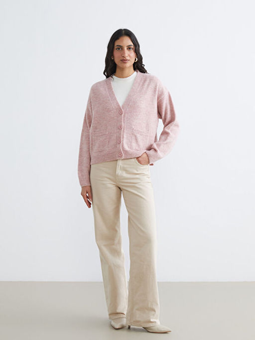 V Yaka Kad?n Triko H?rka