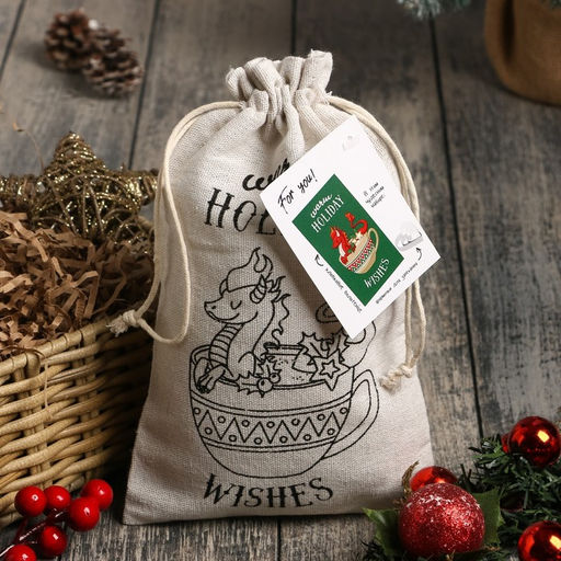 Набор в мешочке Этель Holiday wishes: полотенце 40х73 см, формочки для запекания - 3 шт.  фото 2