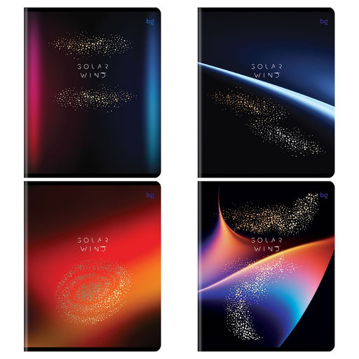 Тетрадь 96л. BG "Solar wind" клетка (Т5ск96_тф 09068) тиснение фольгой