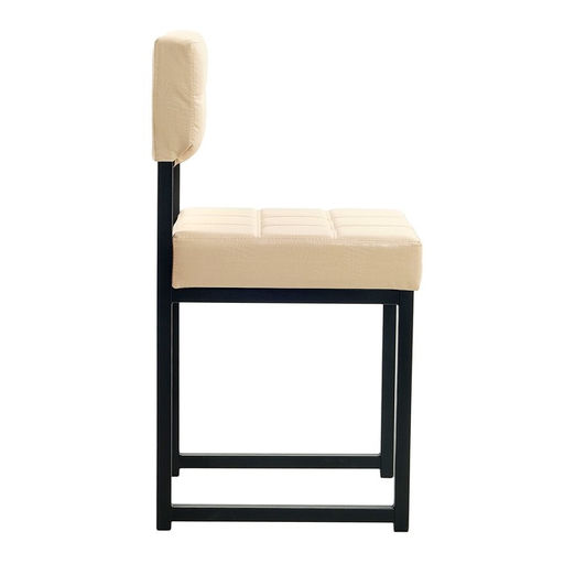 Стул для кухни Клик Мебель «Лофт 3», черный/молочная рептилия