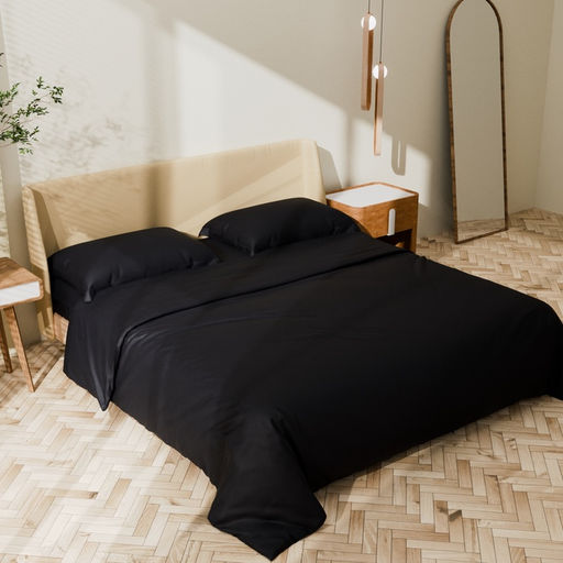 Постельное бельё Этель 1,5 сп Jet black 143х215, 150х215, 50х70+3-2 шт, мако-сатин, 114г/м2  фото 11