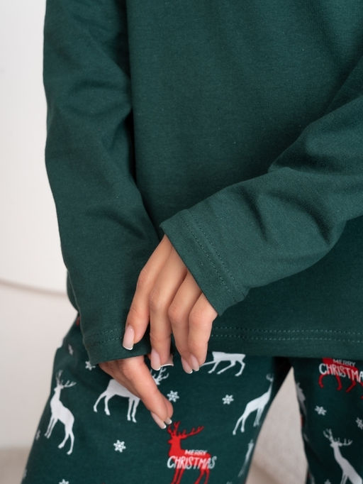 Новогодняя женская пижама с брюками - Binita фото 8