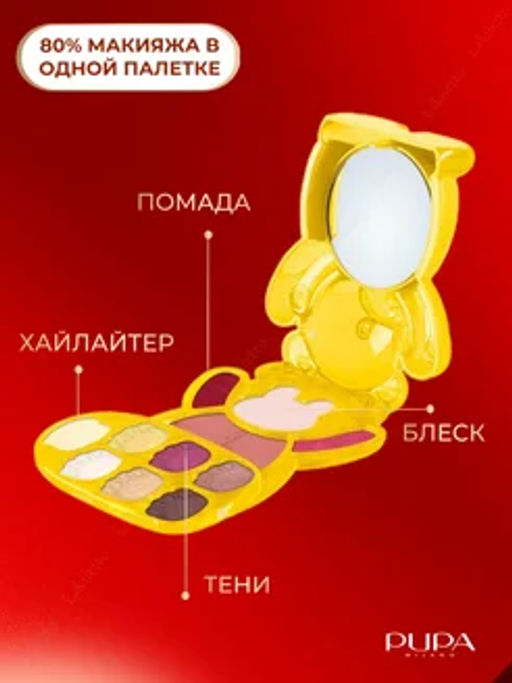 PUPA Набор HAPPY BEAR тон 005 Коричневые и розовые оттенки