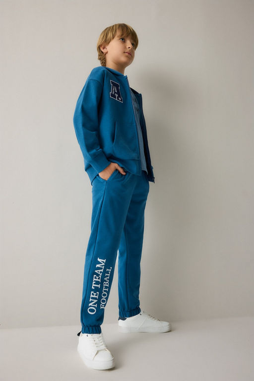 Regular joger Fit Bask_l_ E_ofman Alt_ Erkek _ocuk