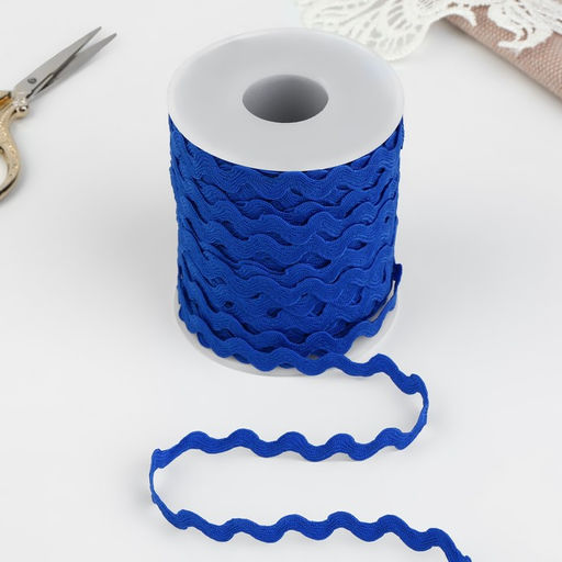 Тесьма отделочная «Вьюнчик», 5 мм, 27±1 м, синяя №40