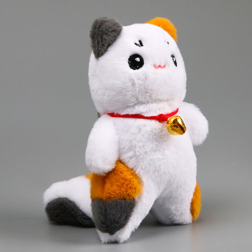 Брелок детский «Котик», мягкая игрушка, 14 см, цвет белый