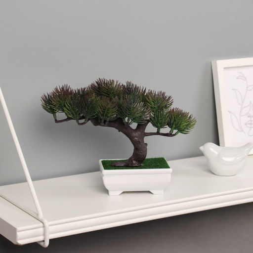 Бонсай искусственный в горшке «Сосна галант», 12×16 см, МИКС