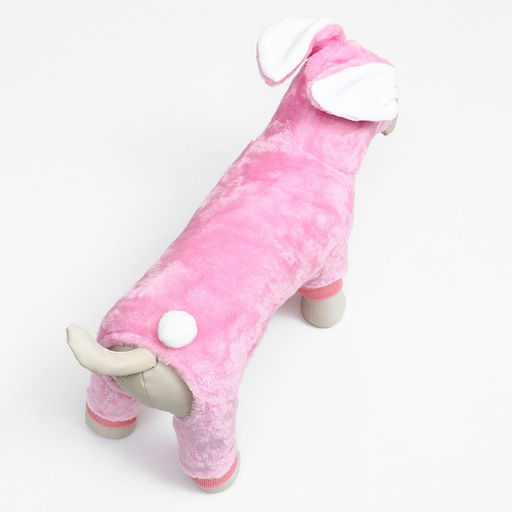 Комбинезон Зайка с капюшоном, размер L (ДС 35 см, ОГ 45 см, ОШ 35 см), розовый - Simaland фото 5