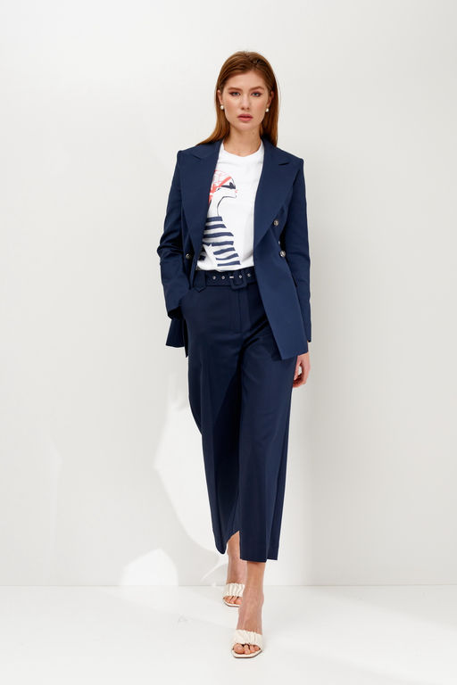 Двубортный жакет из хлопка Don (Цвет: Синий) - Morozov Amavie фото 7