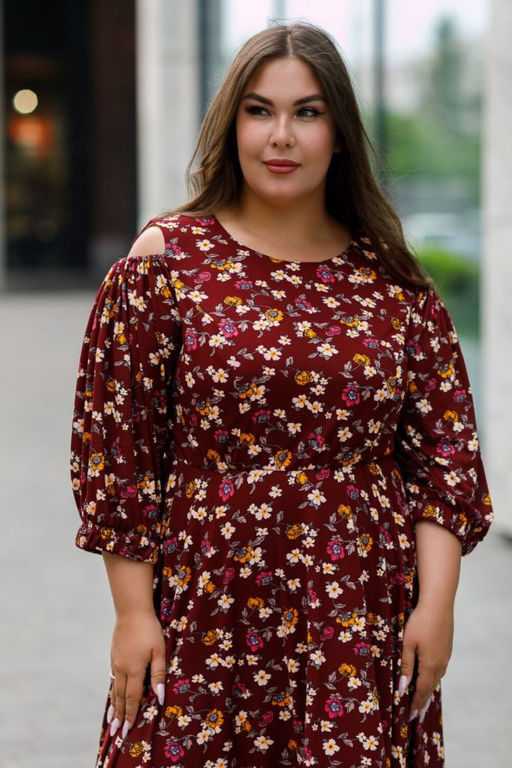 Платье Luxury Moda 1413 бордовый